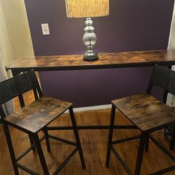 1 Bar Table And 2 Bar Stools