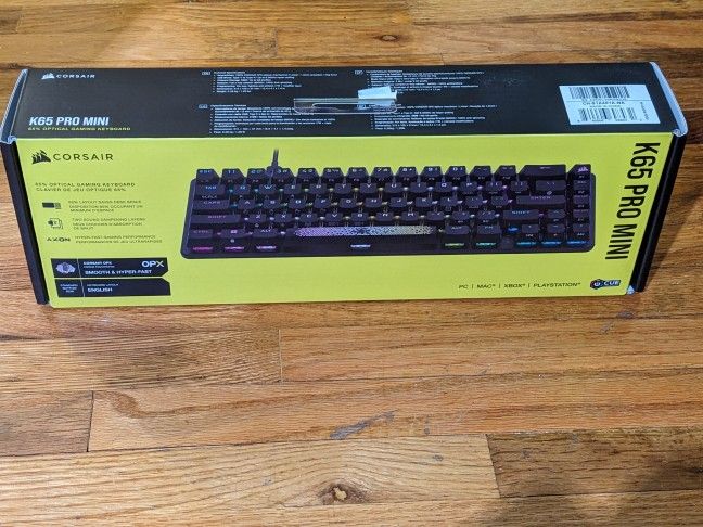Corsair K65 PRO Mini RGB 65% Optical-Mechanical Wired Gaming Keyboard Model CH-91A401A-NA