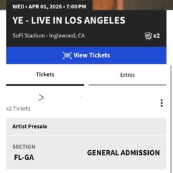 Ye @ Sofi Wed 4/1
