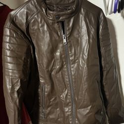 Woman’s Burgundy Leather Jacket 