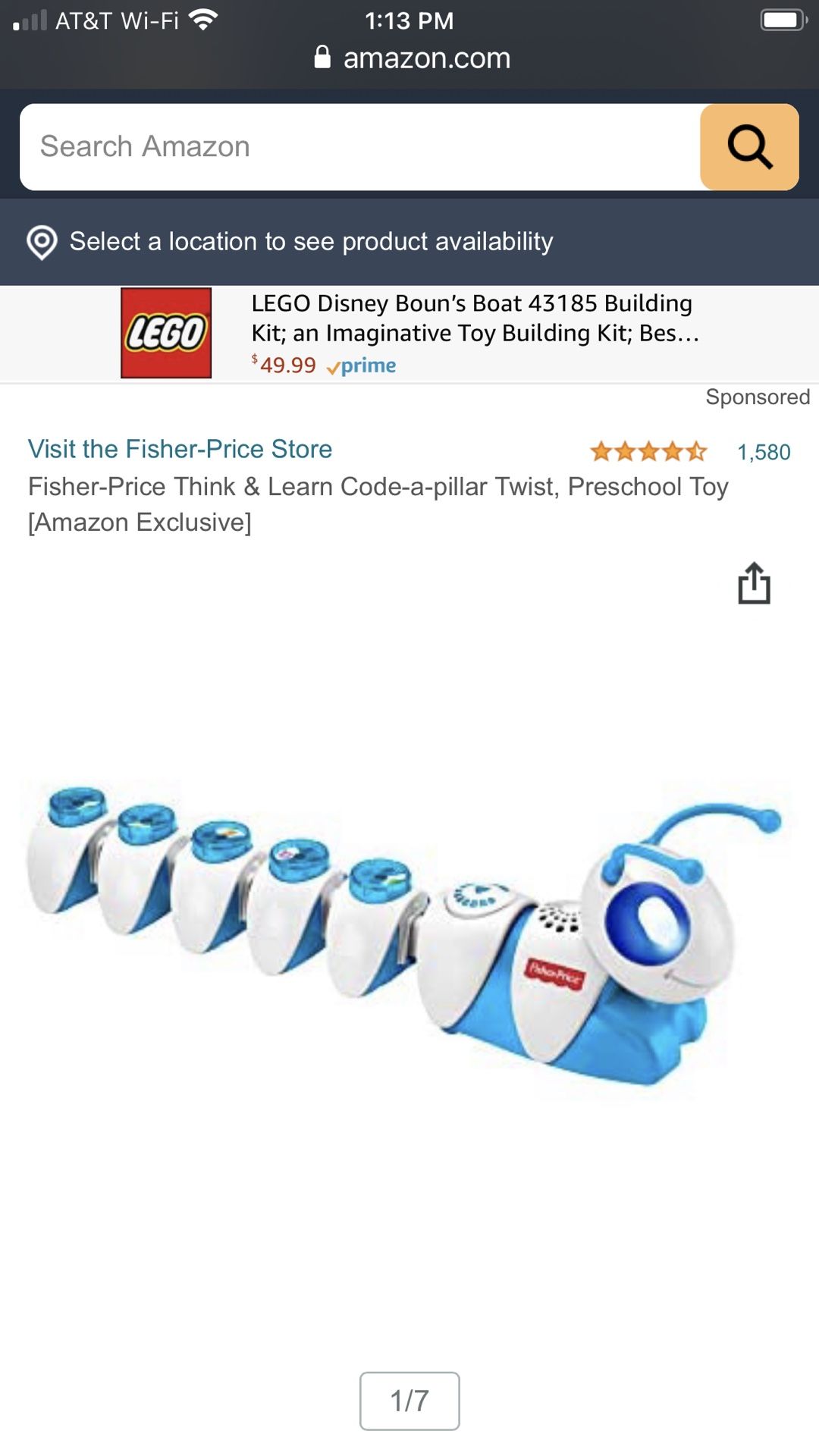 Fisher Price Coding Code-a-Pillar