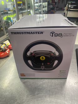 Brand New Sealed Thrust master T98 Ferrari 296 gts Racing Wheel And Pedals 