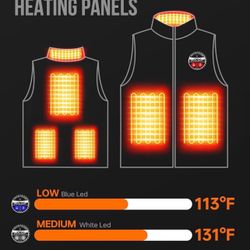 JYK Women's Heated Vest (Include 7V/2A 10000mAH Battery)