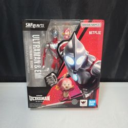 Bandai SH Figuarts Netflix Utlraman Rising Ultraman & Emi Figure Set NIB (X)