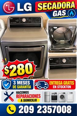 LG Gas Dryer Graphite Steel/ secadora