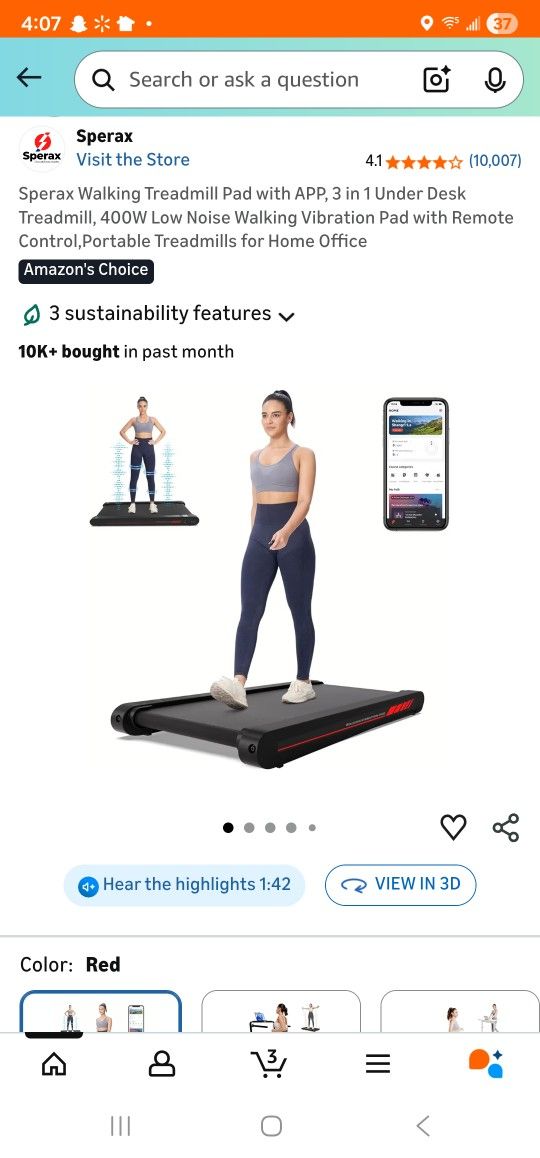 Treadmill Under Desk Walking Pad