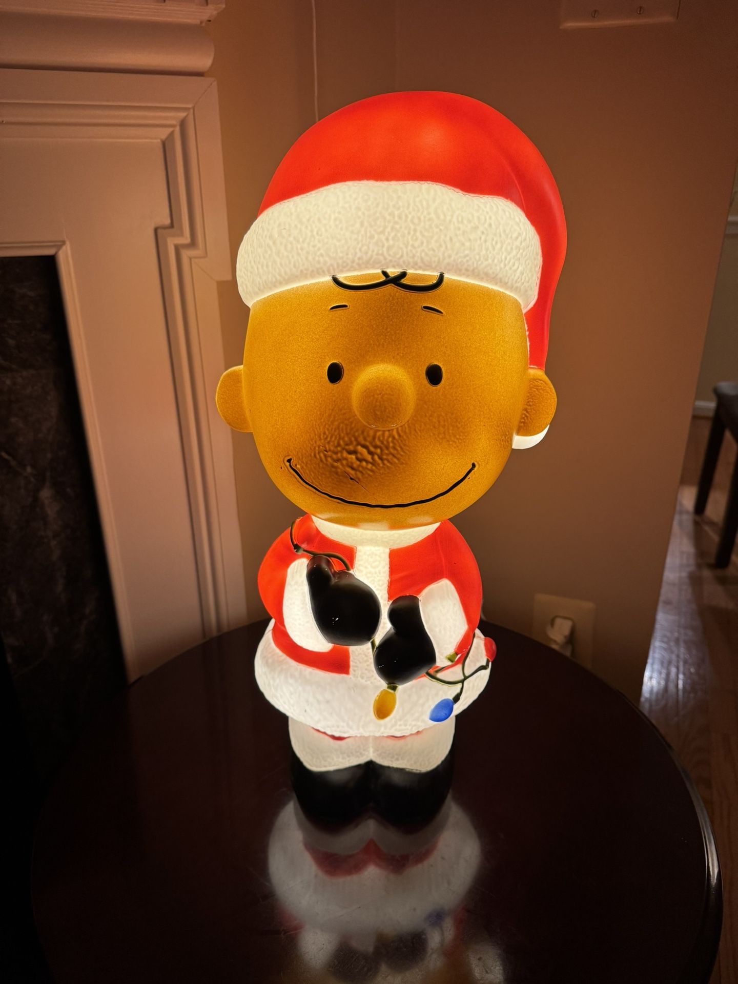 Charlie Brown Peanuts Santa Christmas Blow Mold 22” - NEW IN HAND