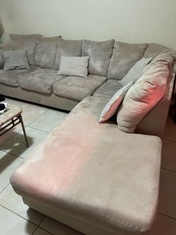 Beige Comfy Sectional