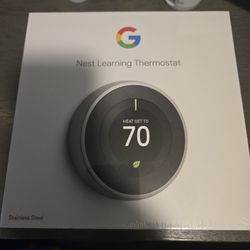 Third Generation Google Nest Thermostat 