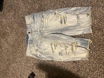 Light blue jorts small in mens