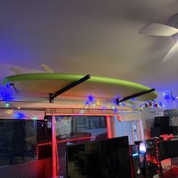 Brusurf Foam Surfboard w Extra Fins. Barely Used Surf Surfer 