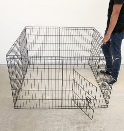 New In Box $44 Dog 8-Panel Playpen, Each Panel 30” Tall X 24” Wide Metal Pet Gate Exercise Fence Crate Kennel