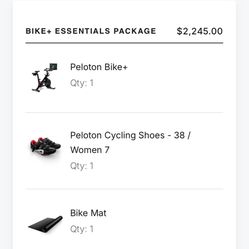 Peloton Bike+ and accessories 