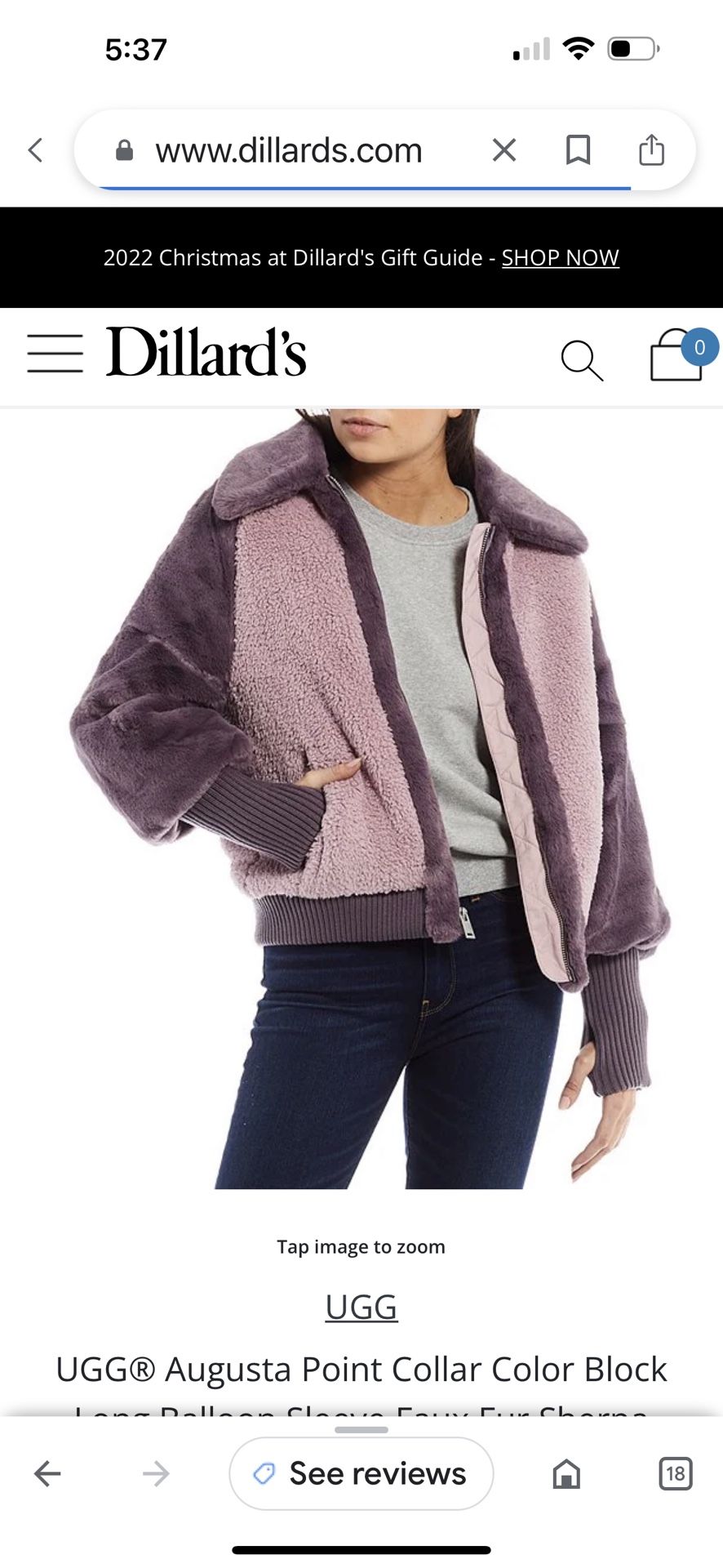 Ugg Faux Fur Sherpa Statement Jacket