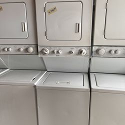 24” Wide Stack Washer And  Dryer Kenmore White 
