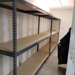Industrial Warehouse Shelving 96 in W x 24 in D Boltless Steel Rivet Rack New Archive Storage Similar to Uline Global Delivery Available