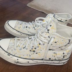 Converse Chuck Taylor High Tops Men’s 9.5 Splatter