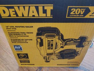 DEWALT 20V XR 15° Coil Roofing Nailer DCN45RNB