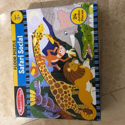 Melissa & Doug Safari Floor Puzzle 24 Jumbo Pieces