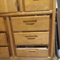 Solid Wood Rolling Dresser