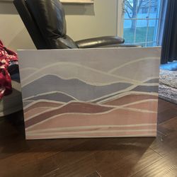 Colorful Wave Canvas Painting