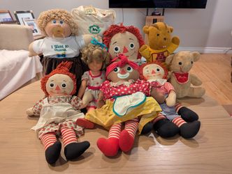 Vintage Doll Collection. 1960s Raggedy Ann & Andy, Cabbage Patch, Shirley Temple + More!