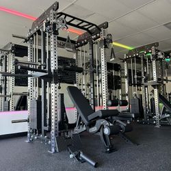 BRAND NEW SQUAT RACK COMMERCIAL SMITH MACHINE FULLY LOADED - FREE DELIVERY 