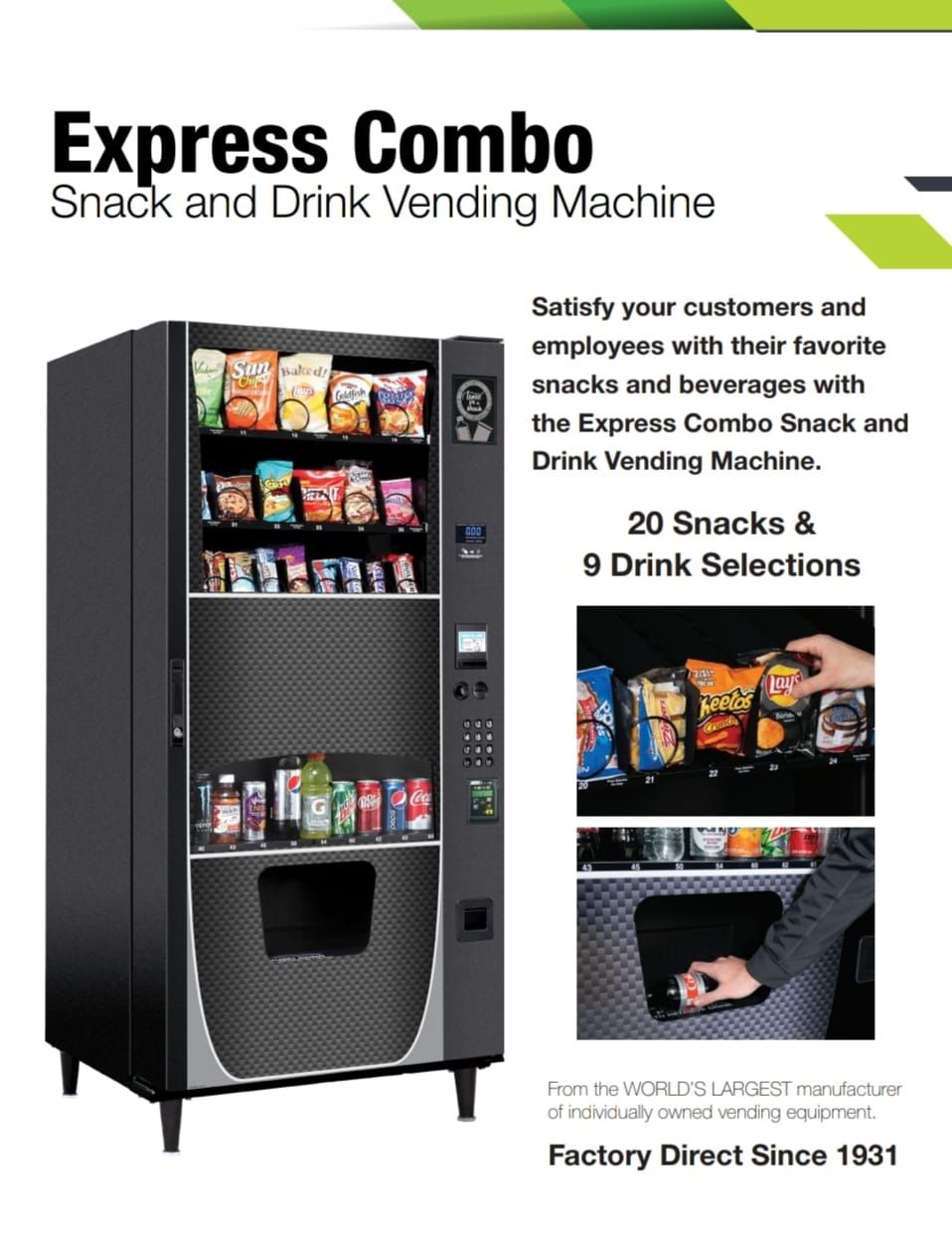 Vending Machine for Sale! Snack And Drink Combo