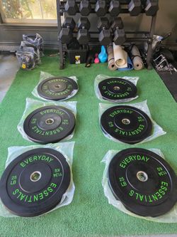 Bumper plates for home gym equipment