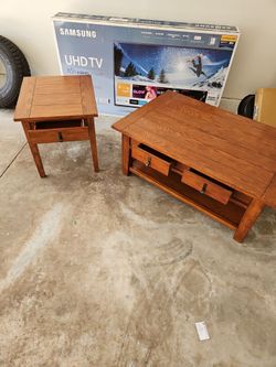 Coffee Table and End Table - Matching