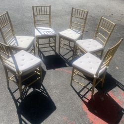 Gold Chiavari Chairs With Cushions