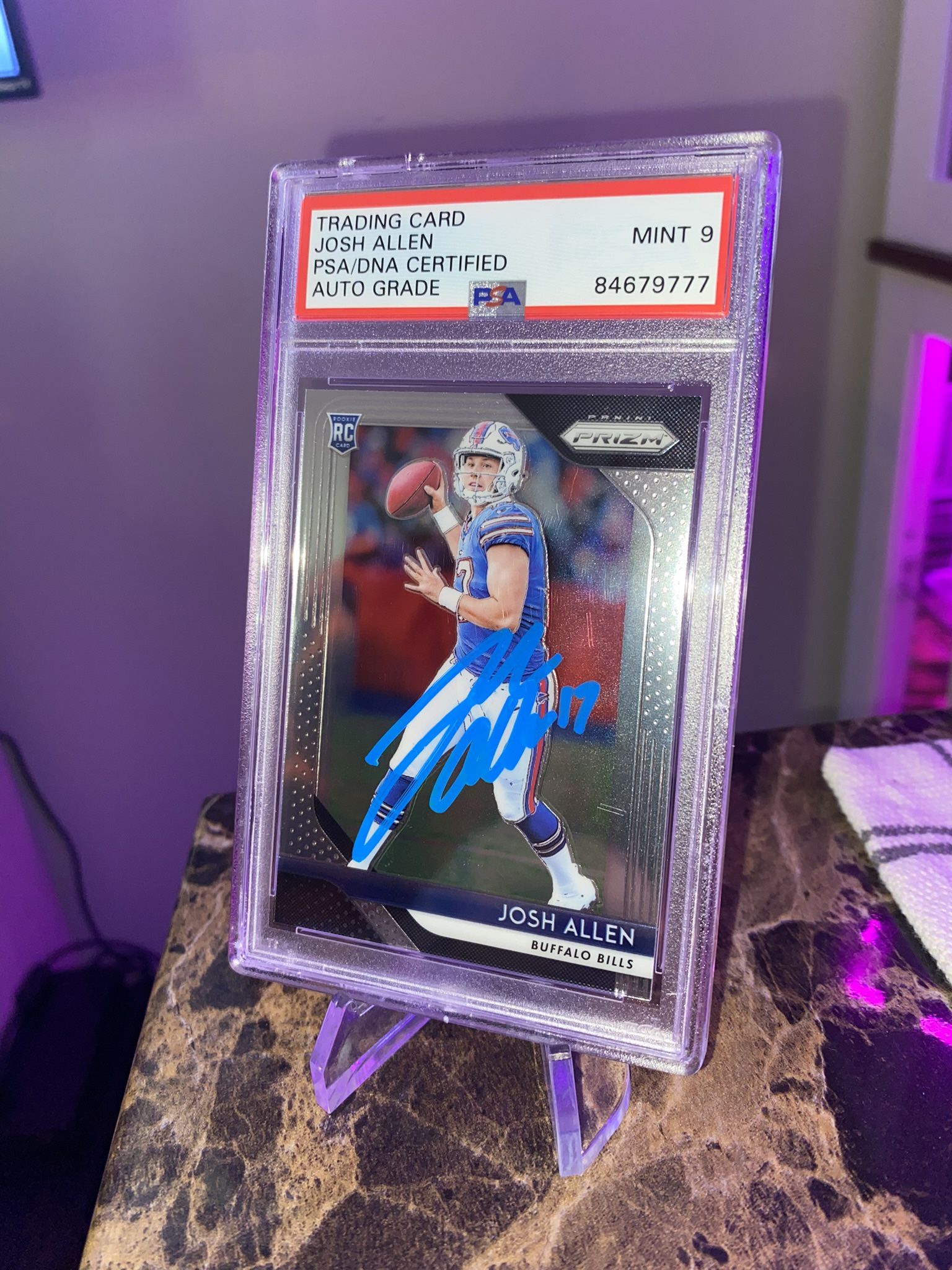 2018 Josh Allen On Card Rookie Auto