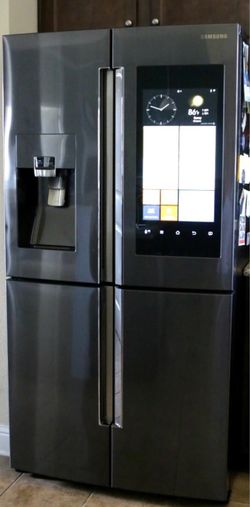 Samsung stainless  smart fridge with hub