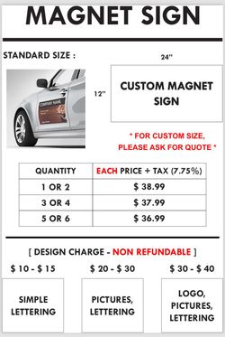 Custom Magnet Sign