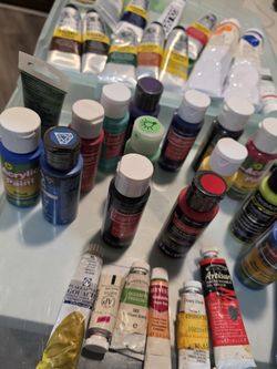 Acrylic Paints, New Or Near New. 