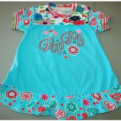 ME TOO Girls 18-24M Short Sleeve Blue Dress