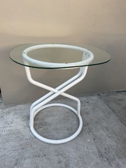 Metal And Glass Table