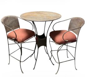 3-Piece Bar Height Bistro Table & Chair Set