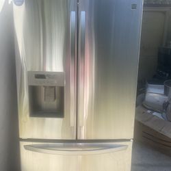 Kenmore Refrigerator French Doors Stainless Steel 