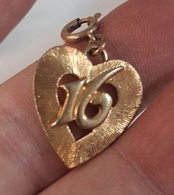 Vintage Sweet 16 Charm