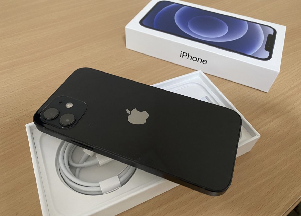 iphone 12 black with box