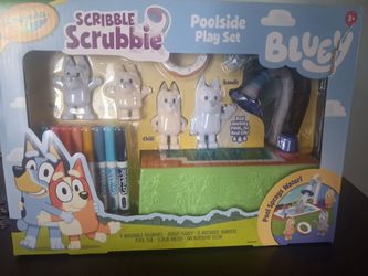 Crayola Scribble Scrubbie Bluey Poolside Play Set