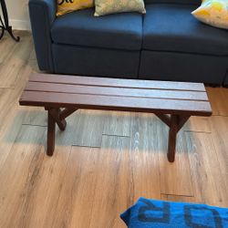 Small Wooden Bench