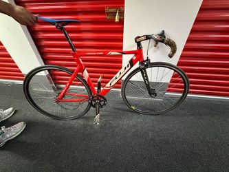 FUJI Track Pro Track Bike Fixed Gear 700C Aluminum Carbon Fork Red Black