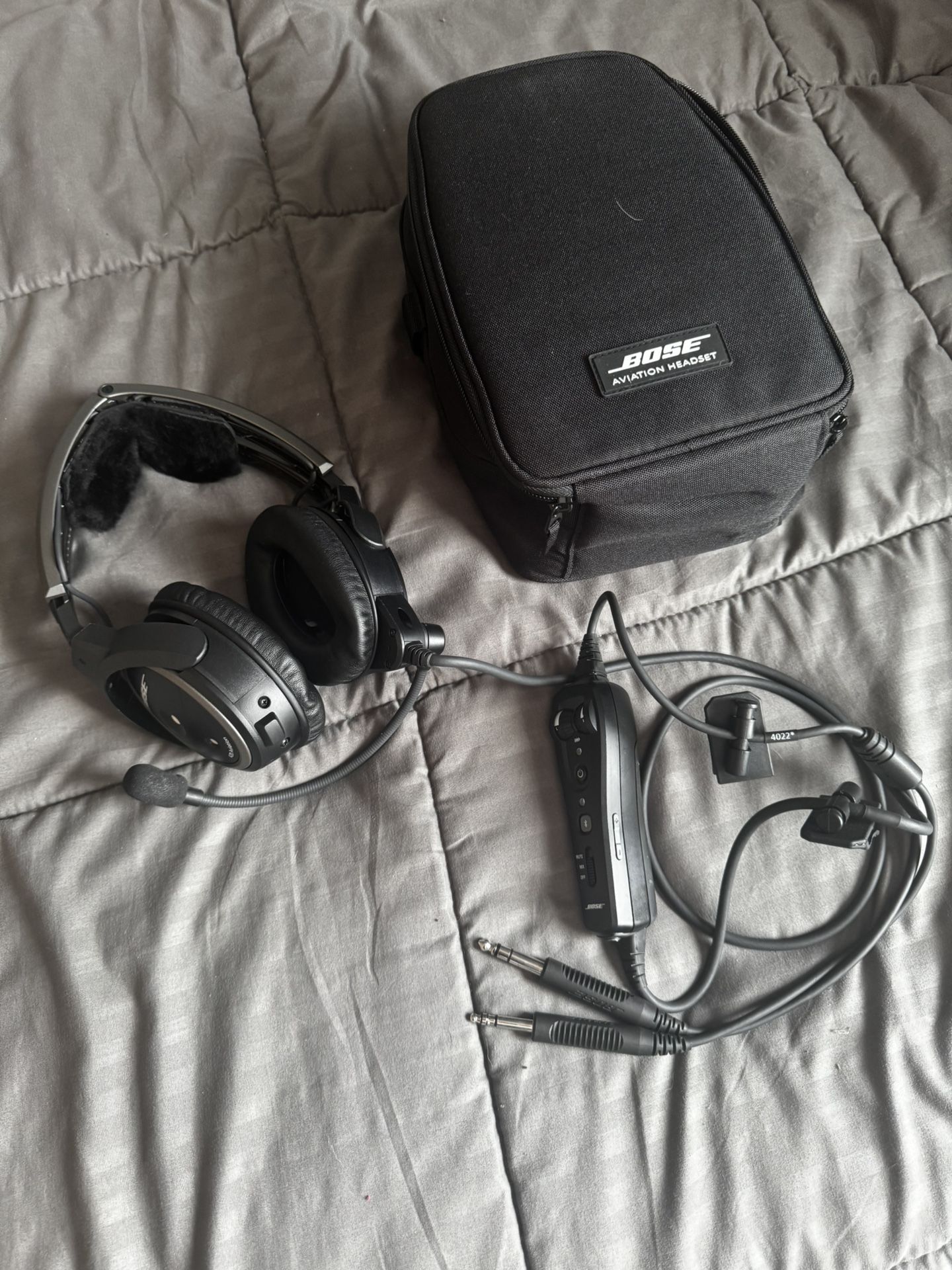 Bose (contact info removed) A20 Aviation Headset with Bluetooth Dual Plug Cable, Black