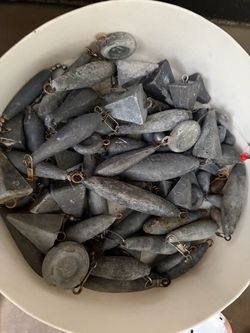 Fishing Lead Sinkers, Over 10 Pounds ! $20.00