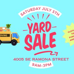 Moving - Yard Sale