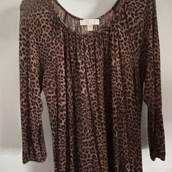 MICHAEL KORS LONG SLEEVE BLOUSE SZ L