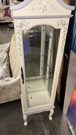 Antique Windowed Display Case 