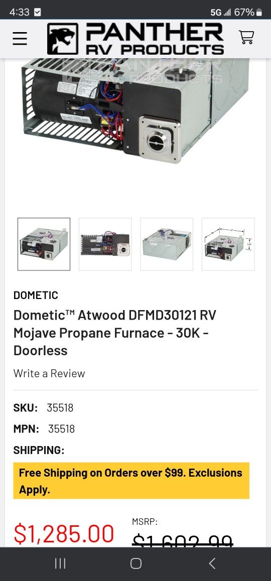 Rv Propane Heater 